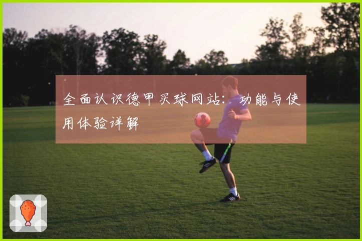 全面认识德甲买球网站：功能与使用体验详解